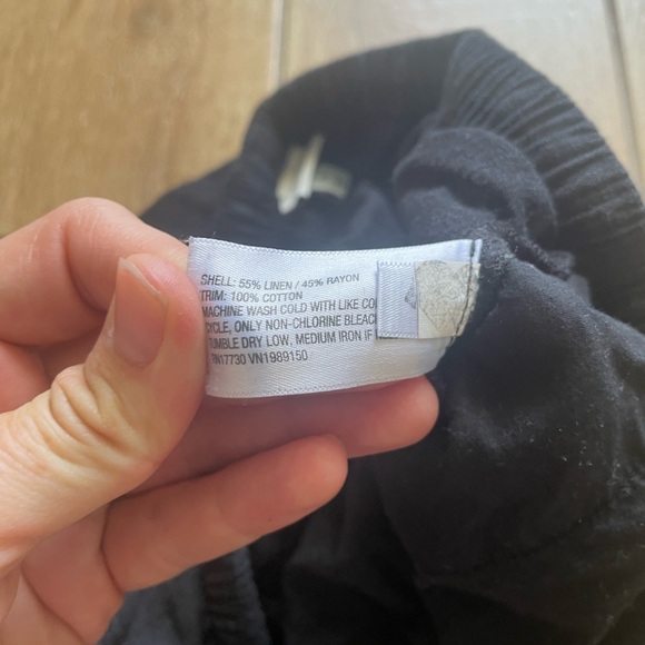 A New Day Women's Black Shorts linen blend drawstring shorts medium - Picture 5 of 8